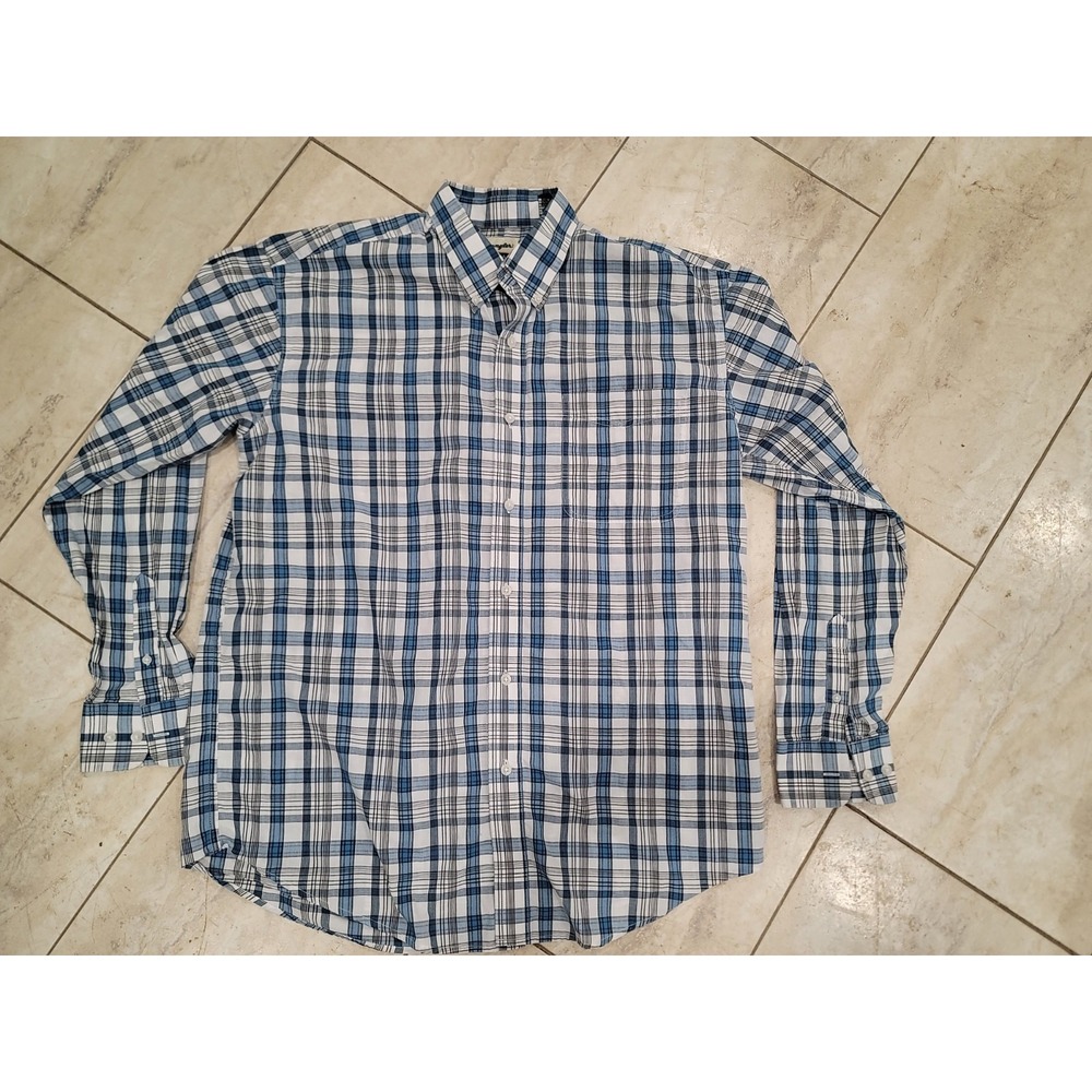 Wrangler Plaid xl tall, long sleeve, Blue button up. great shape wester style